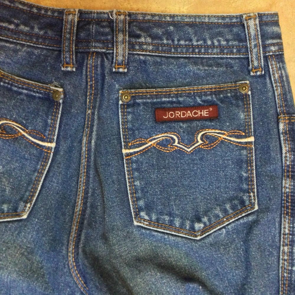 Vintage Jordache Jeans Unhemmed Long 24x33 Straight Horsehead Made USA 80s - Picture 8 of 13